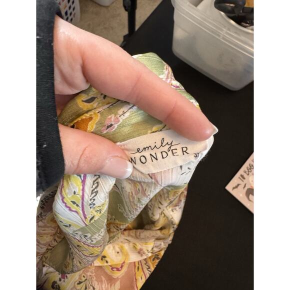 Emily Wonder Womens Colorful Paisley Print Blouse Spring Lightweight - Picture 8 of 8